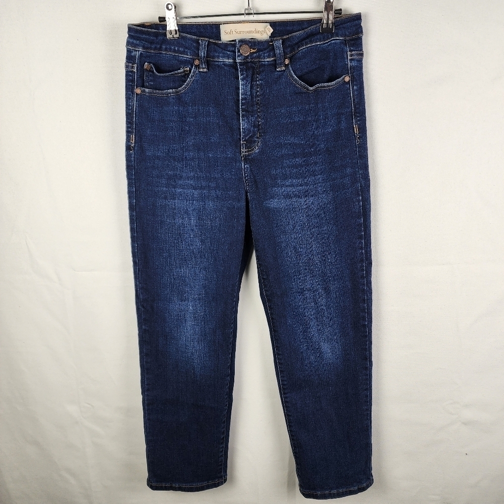 Soft‎ Surroundings Relaxed Fit Straight Leg Jeans SIZE 10